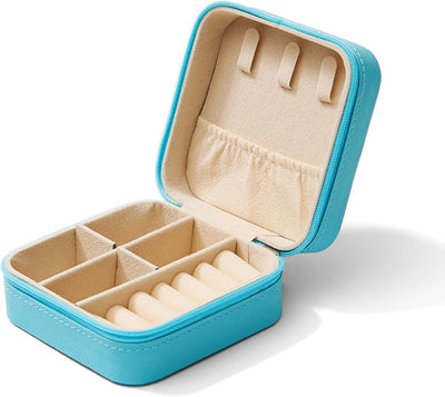 Cute Mini Travel Jewelry Case Portable Storage Holder for Earrings Necklace Ring