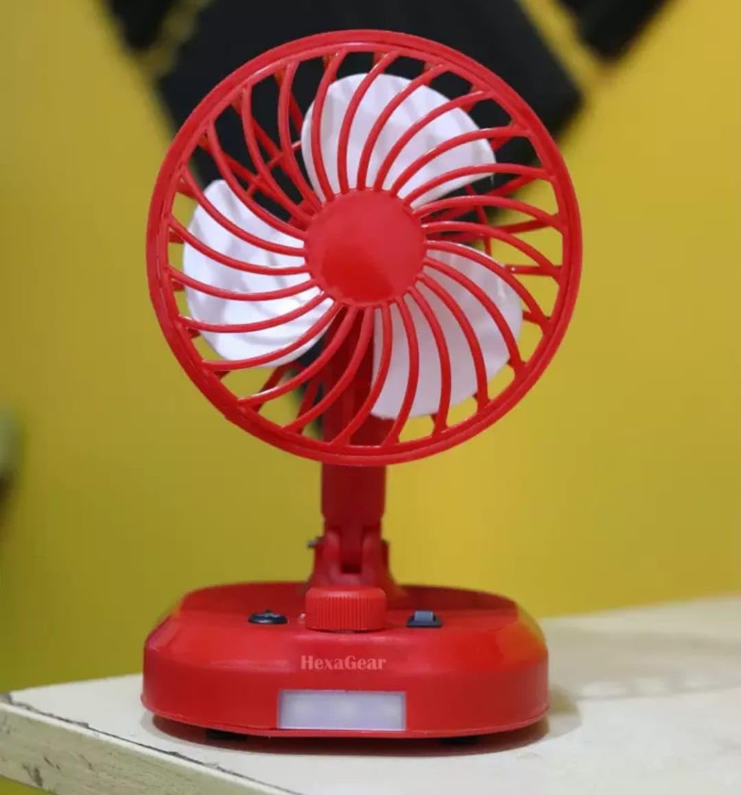 3-Speed Quiet Rechargeable Mini Desk Fan 360° Rotation