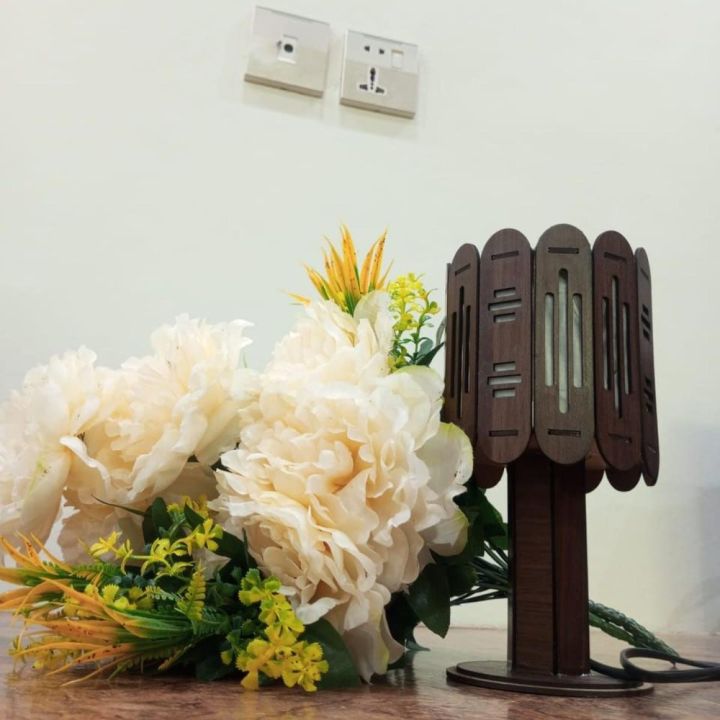Wooden Table Lamp for Bed Room Electric Lamps