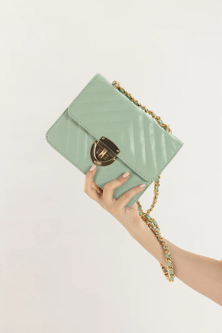 Crossbody Bag with Chain Strap