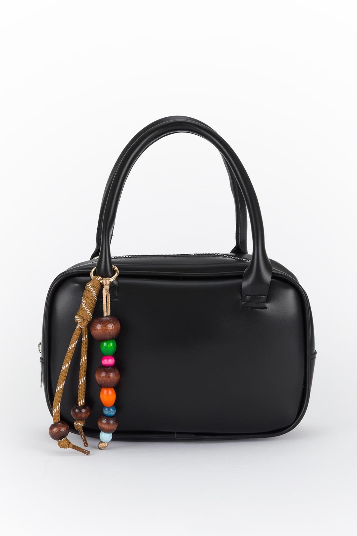 Crossbody Bag with Keychain Black