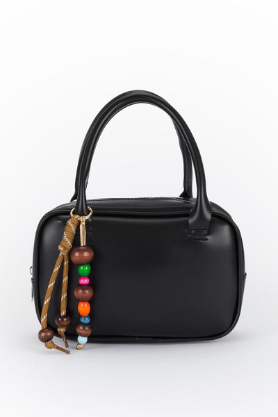 Crossbody Bag with Keychain Black