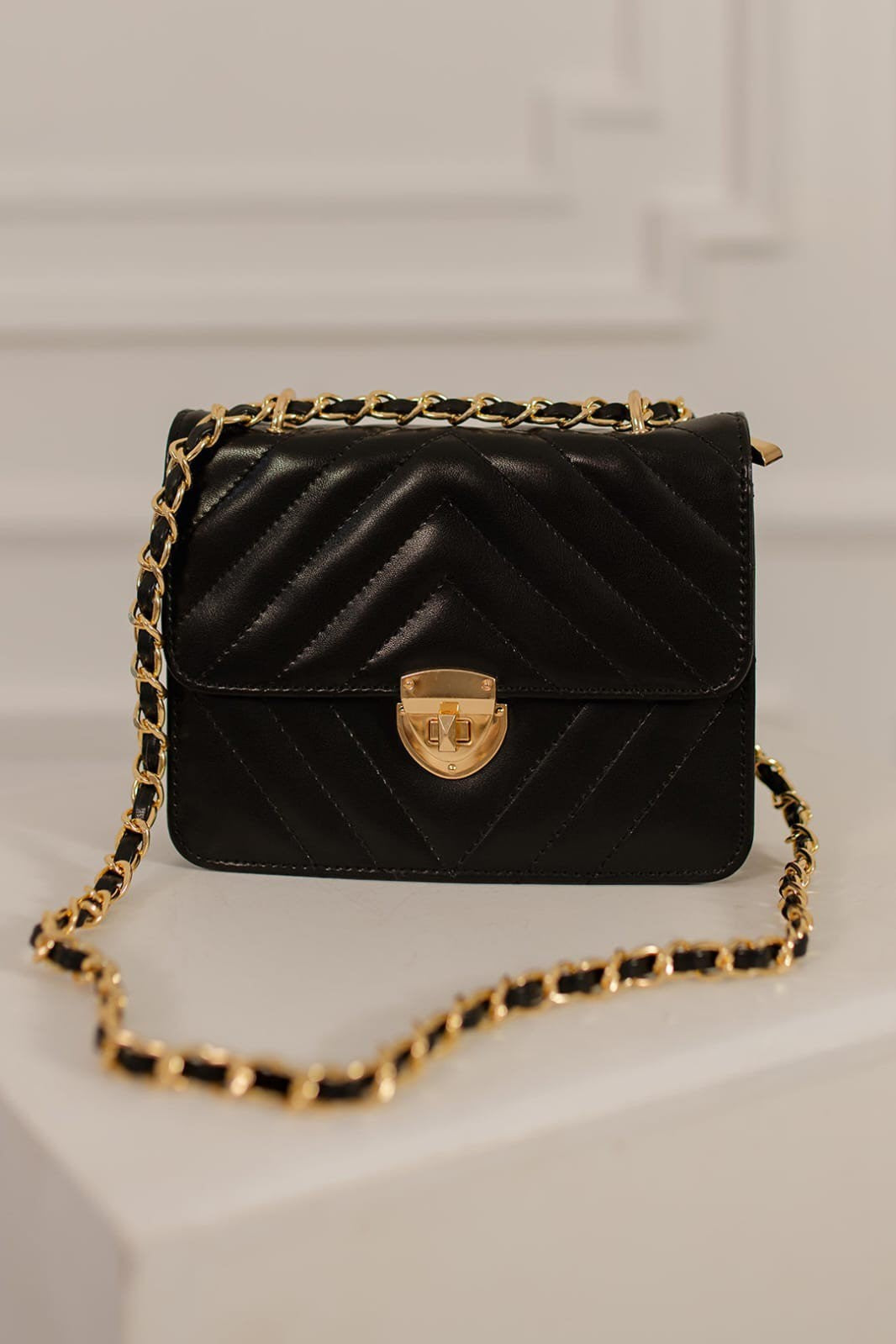 Crossbody Bag with Chain Strap