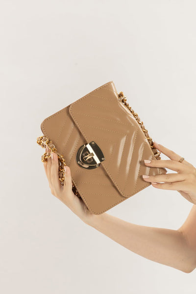 Crossbody Bag with Chain Strap